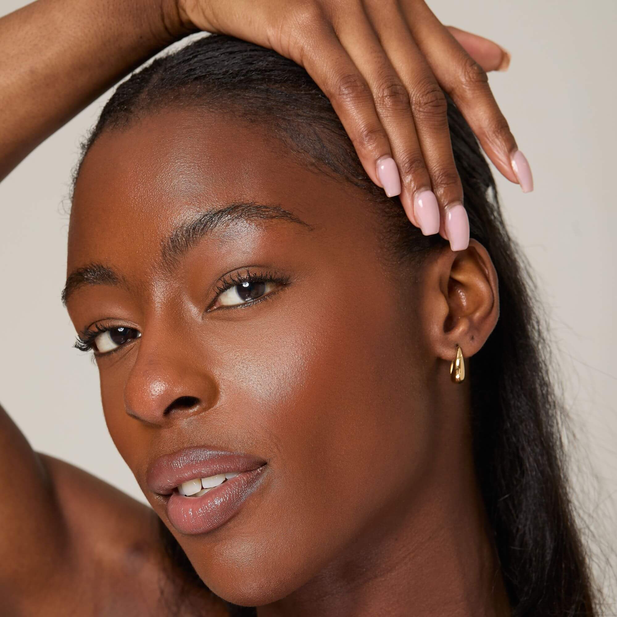 14k Solid Gold Minimalist Chunky Huggie Hoop Earrings