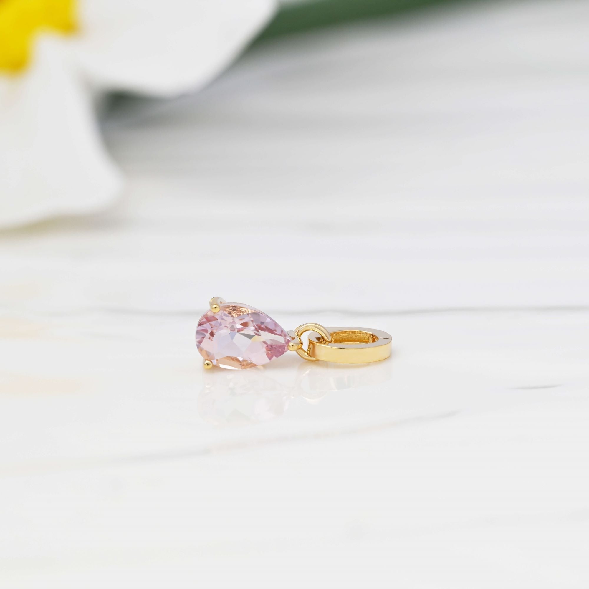 14ct natural morganite pendant 
