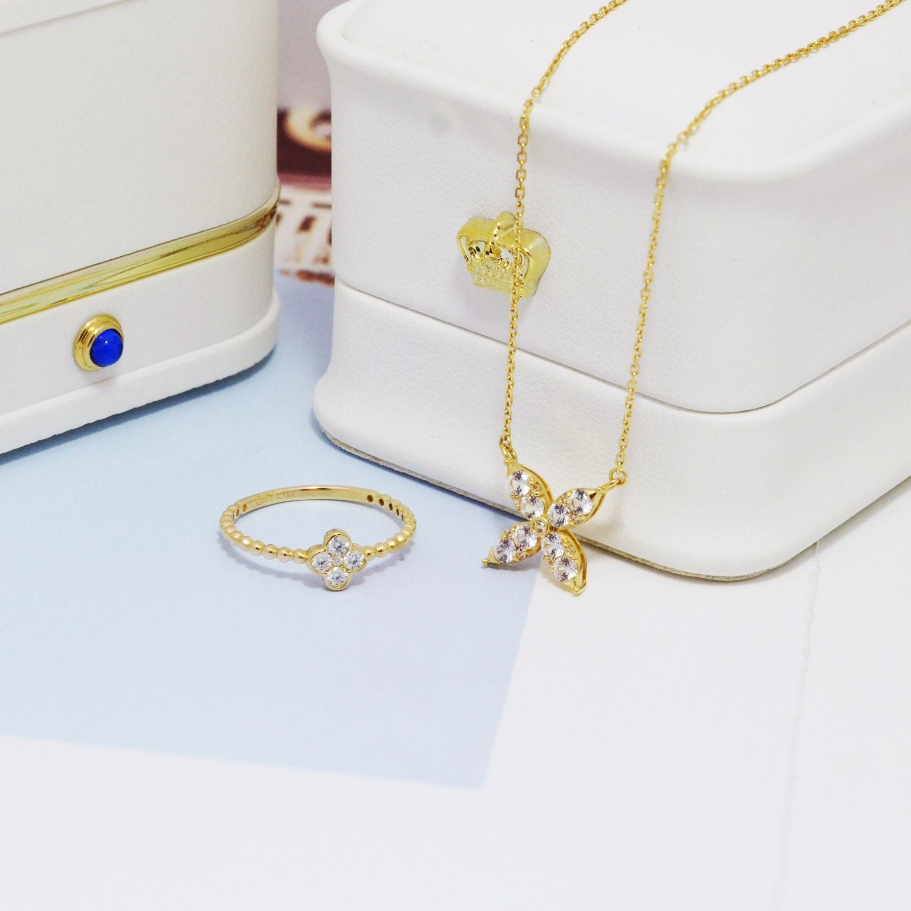 Lucky Clover Jewellery | Elegant Designs for Good Fortune - Evelyn Gold ...