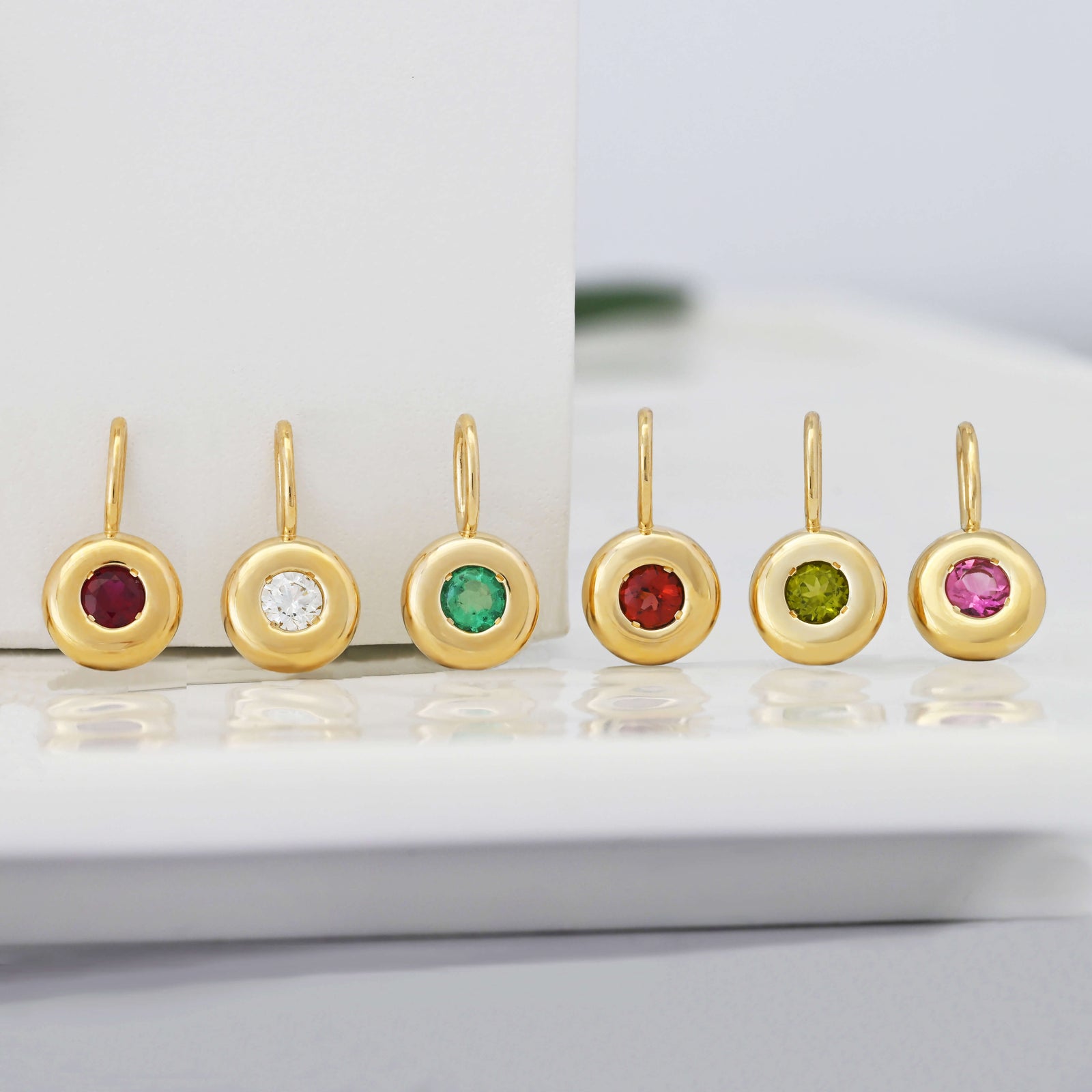 AMJ Evelyn Gold Bars Tassel Drop Earrings