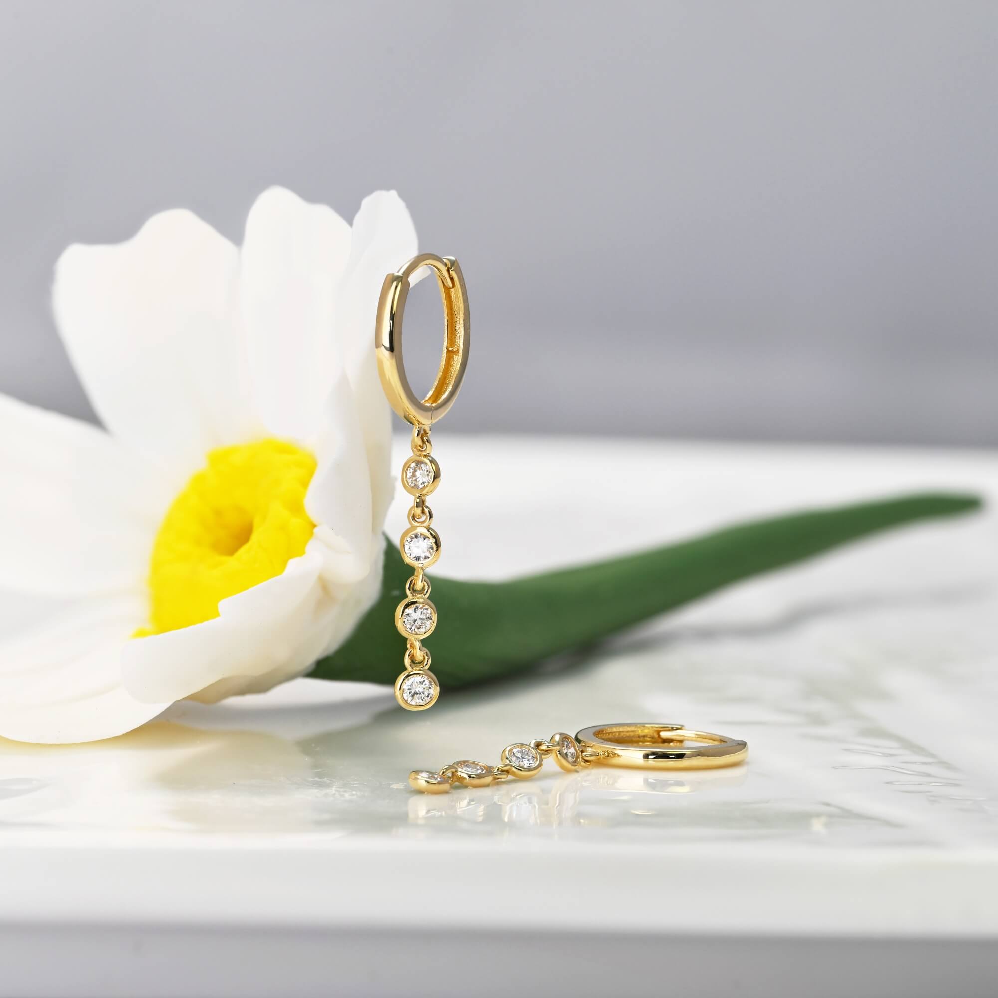 lab-grown diamond earrings