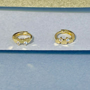 14k 5.5mm Tiny Heart Cartilage Hoop Earrings