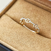 Anchor Chain Link Ring in 14k/18k Solid Gold