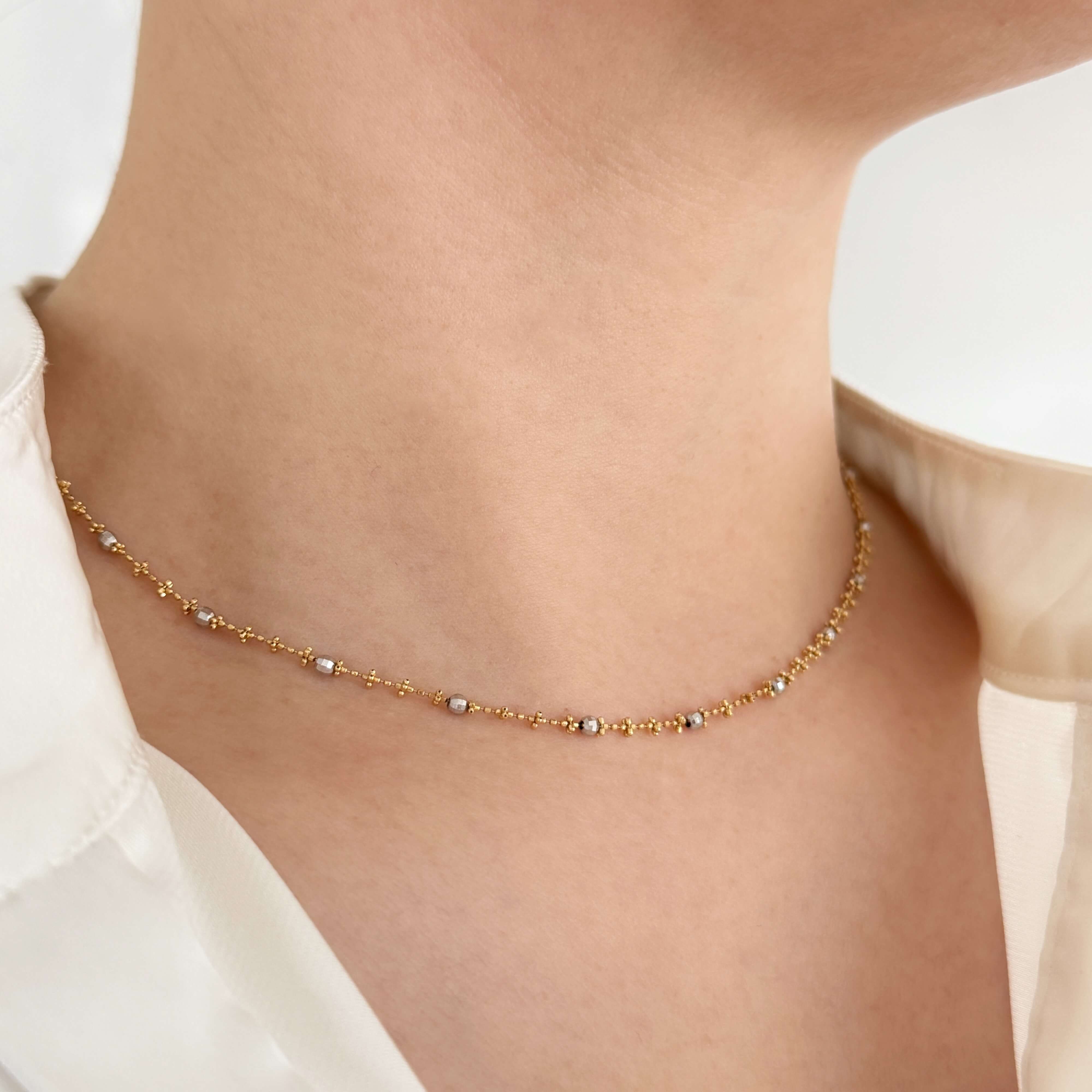 Celeste Bicolour Beaded Necklace