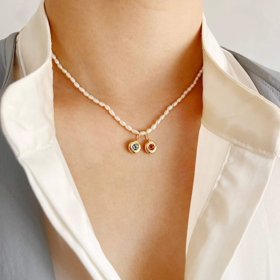Signature Pebble Birthstone Pendant