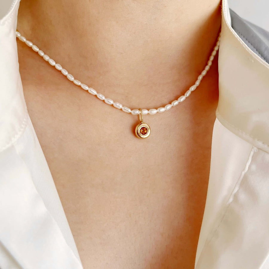 Signature Pebble Birthstone Pendant