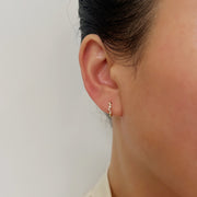 14k Dainty Constellation Huggie Earrings