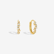 14k Dainty Constellation Huggie Earrings