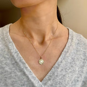 Evil Eye Molten Disc Pendant