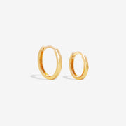 14k/18k Solid Gold Minimal Huggie Earrings-Two Sizes