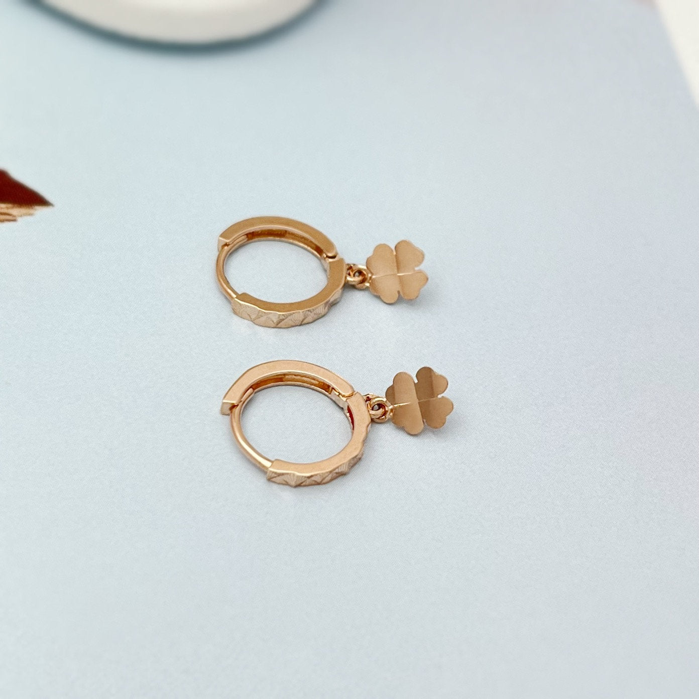 Dainty 14k Rose Gold Lucky Turtle Charm Ring (Size 6)