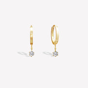 14k Lab Diamond Drop Earrings