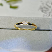 14k Solid Gold Marquise Moissanite Ring