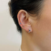 Marquise Tsavorite Flat-Back Stud