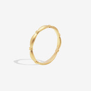 14k Solid Matte Gold Knotted Ring