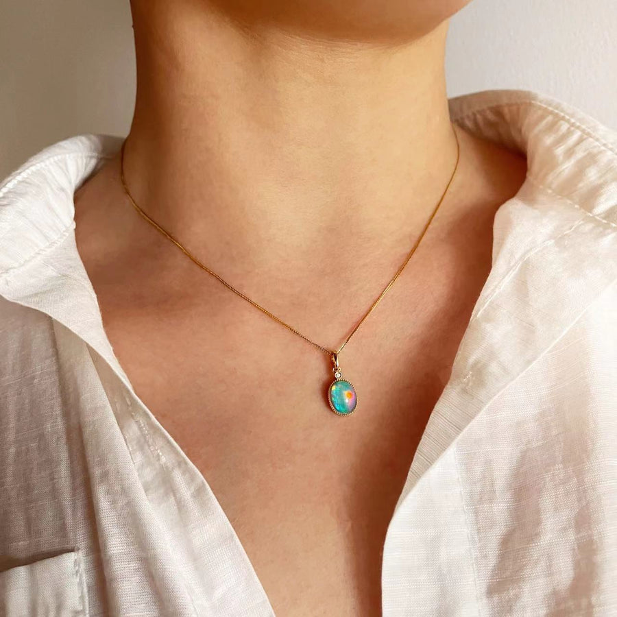 Aurora Opal Pendant