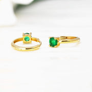 Element Emerald Hoops