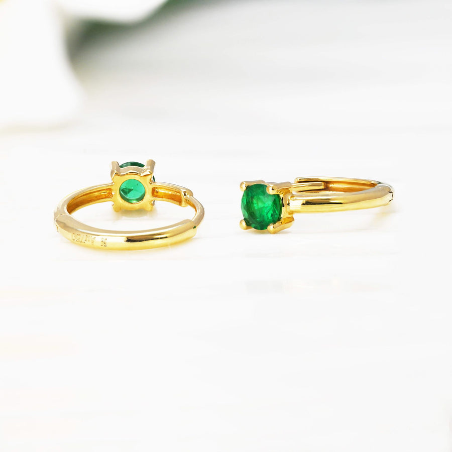 Element Emerald Hoops