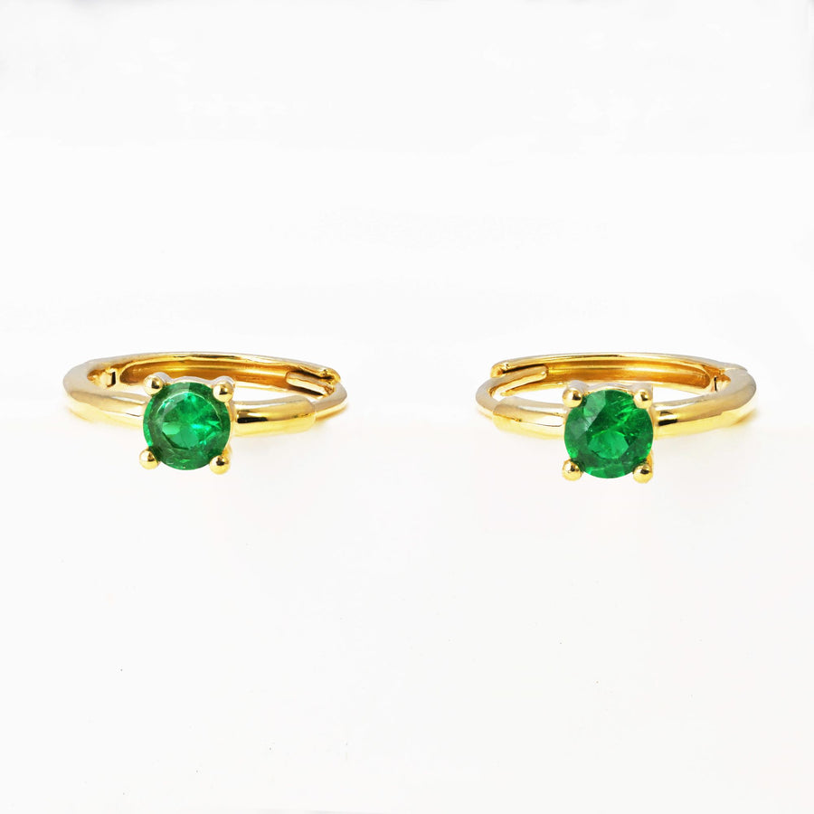 Element Emerald Hoops