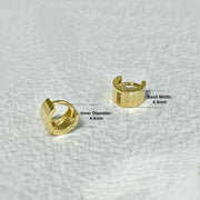 14k/18k Solid Gold 4.5mm Tiny Cartilage Hoop Earrings