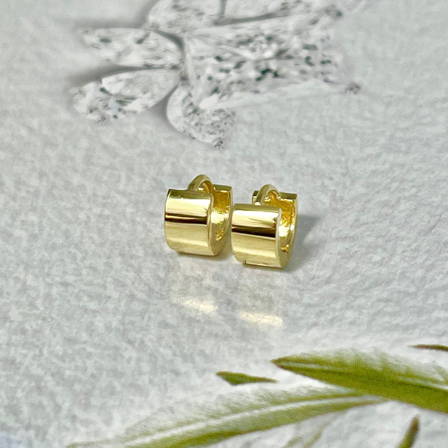 14k/18k Solid Gold 4.5mm Tiny Cartilage Hoop Earrings