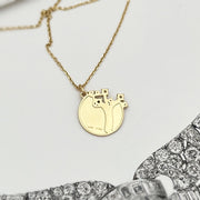 Golden Orchard Medallion Necklace