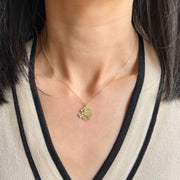 Golden Orchard Medallion Necklace