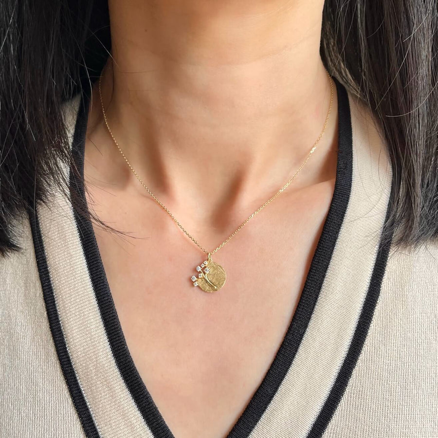 Golden Orchard Medallion Necklace