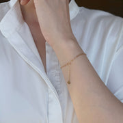 18k Solid Gold Lab-Grown Diamond Rope Chain Bracelet