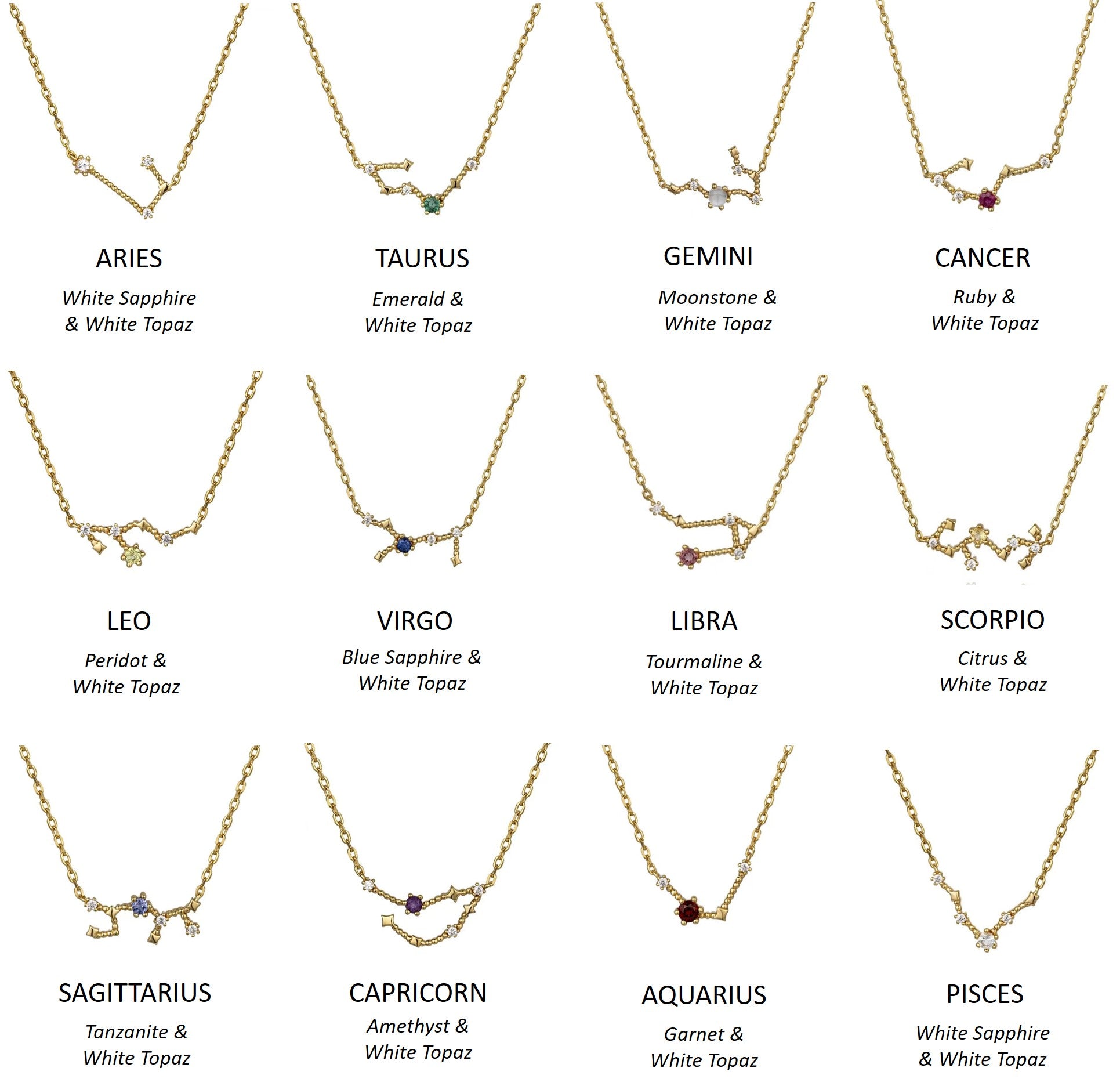 Star-Sown Zodiac Necklace